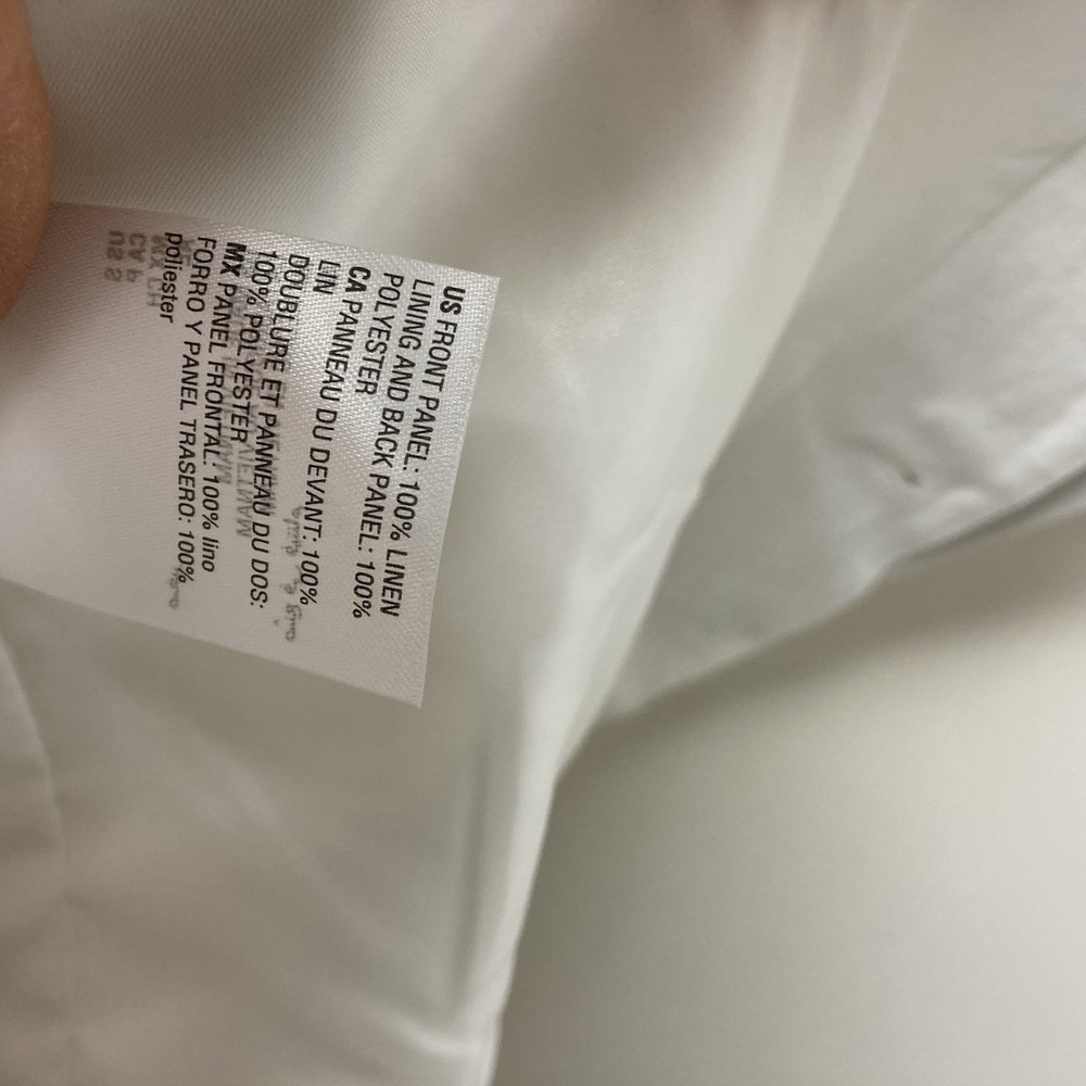 Bar III Mens Slim fit Suit Vest‎ Size Small White 100%Linen E091426 - Picture 10 of 16